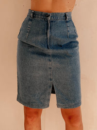 Vintage blauer Jeansrock S/M 