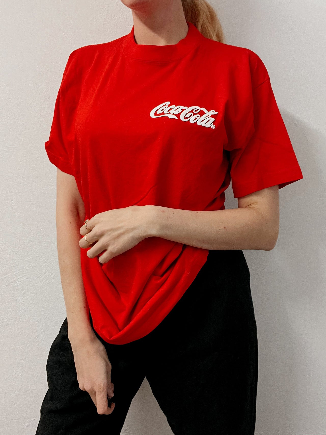 T-shirt vintage rouge Coca Cola L