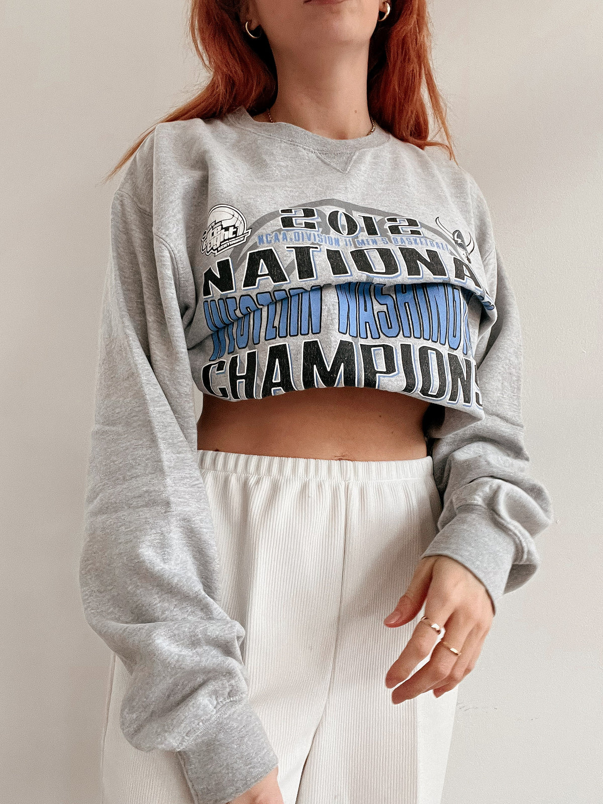 White and blue jacket with orange collar Adidas XL