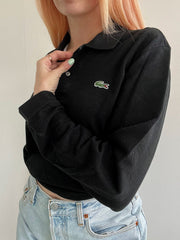 Polo à manches longues Lacoste noir M/L