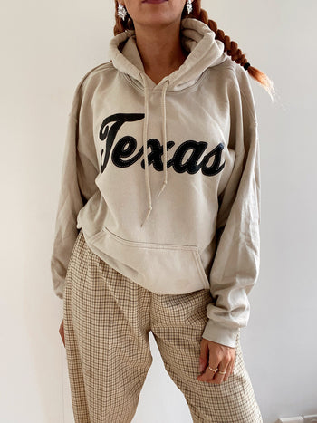 Pull USA beige Texas brun L