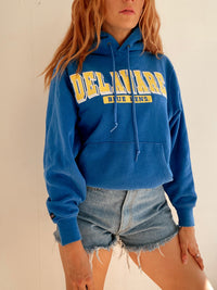 White and blue jacket with orange collar Adidas XL