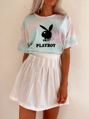 Vintage Tie &amp; Dye Playboy T-Shirt L