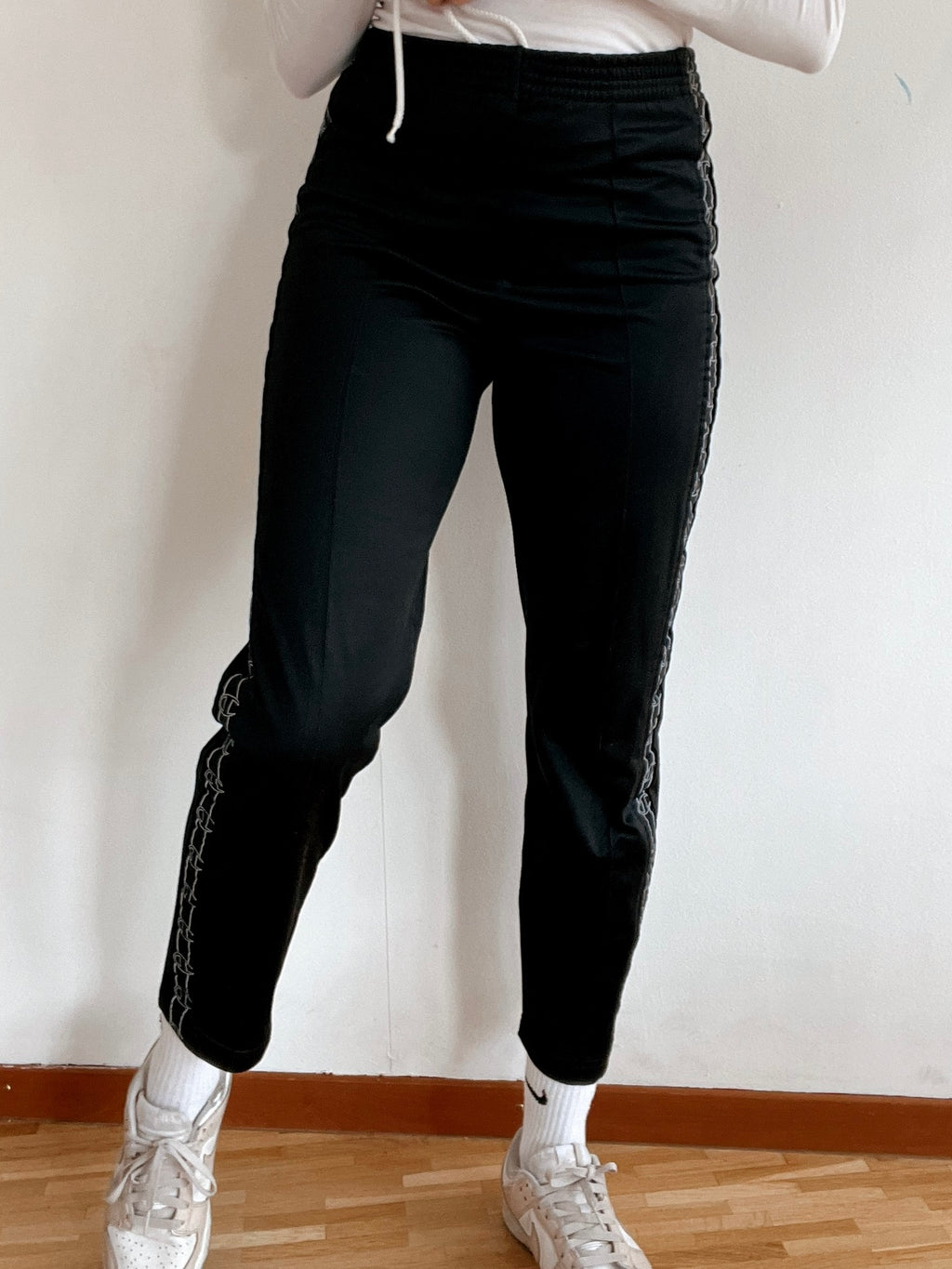 Schwarze Vintage-Jogginghose von Champion S