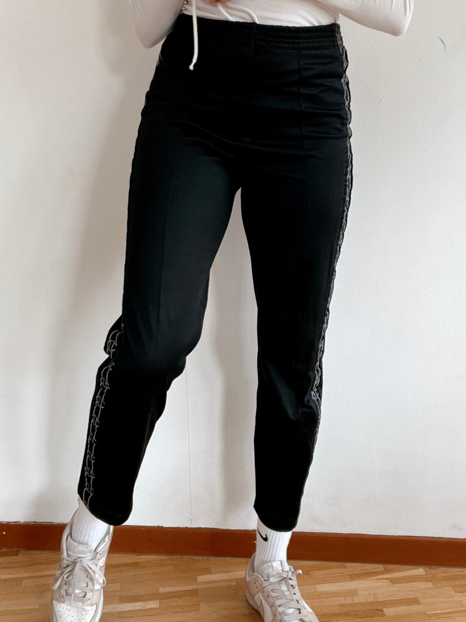 Schwarze Vintage-Jogginghose von Champion S