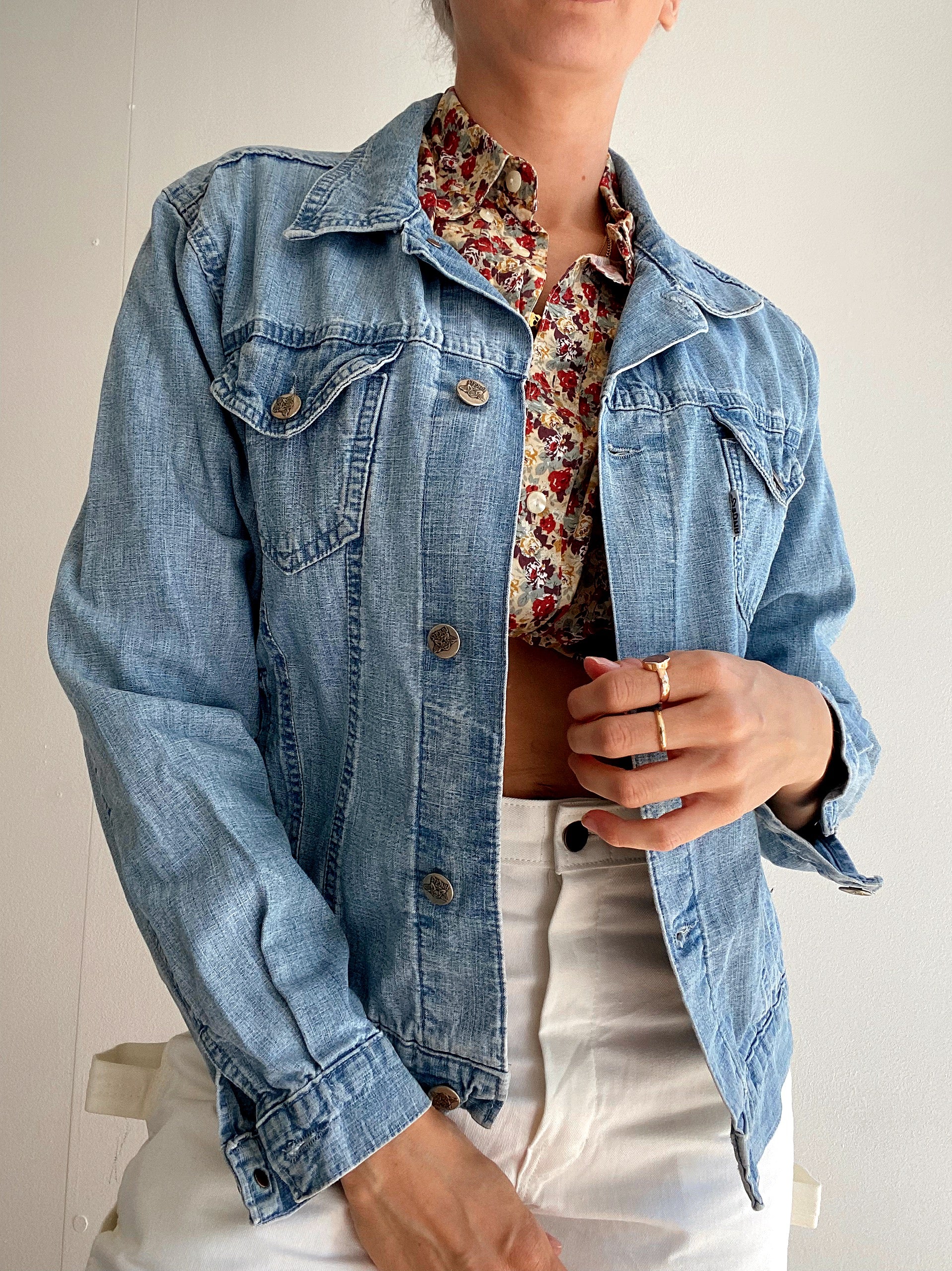 Veste en jeans clair M