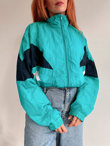 Veste de jogging vintage turquoise  M/L