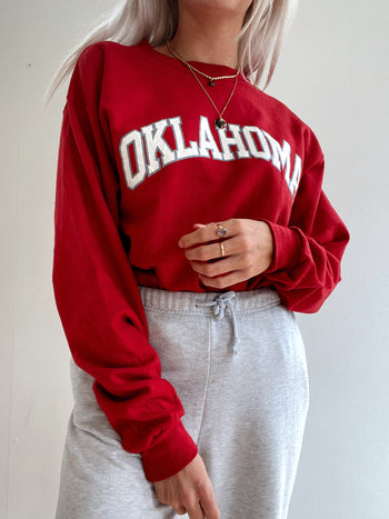 Pull vintage USA rouge/bordeaux XL