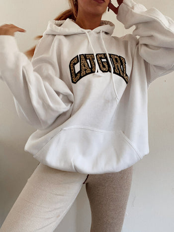 Pull vintage américain blanc  XL