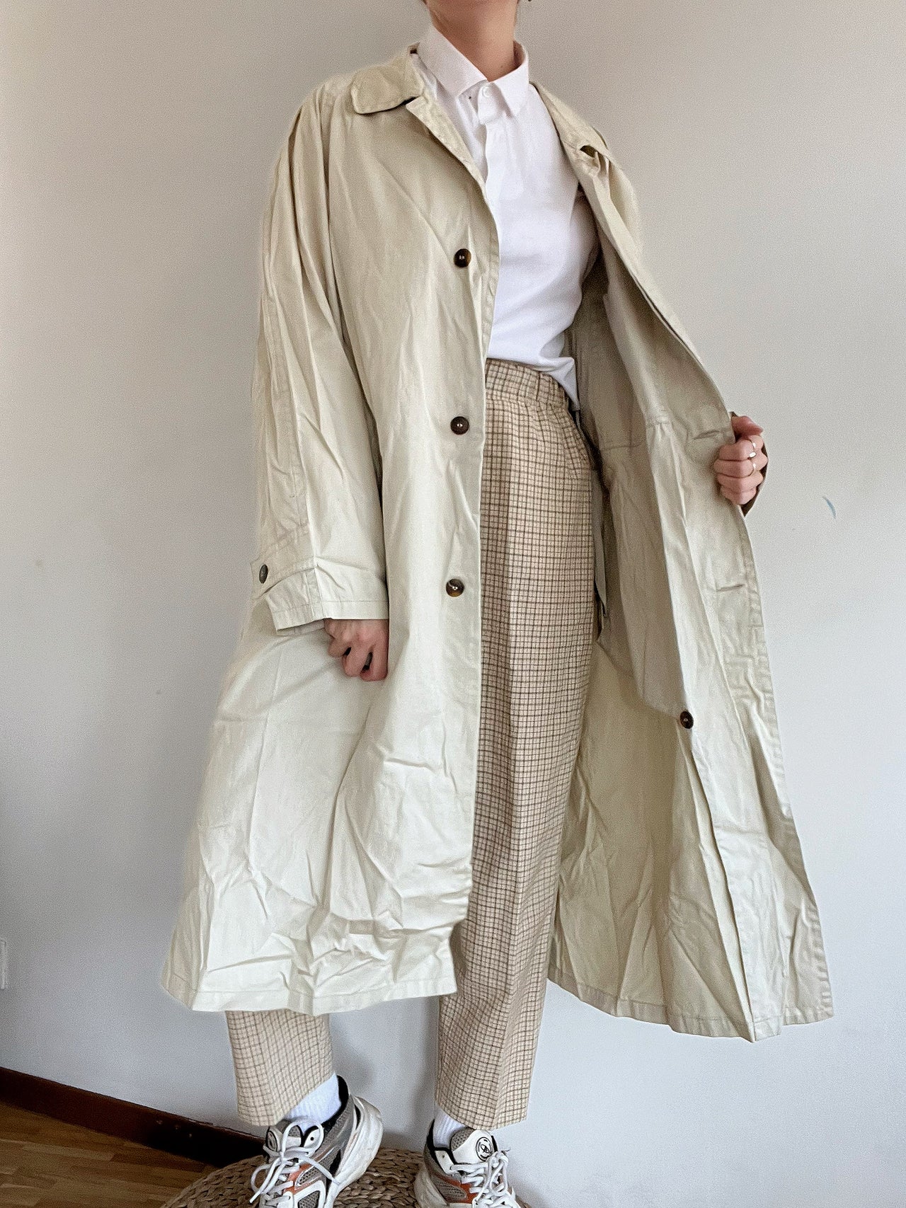 Trench coat vintage beige  L oversized