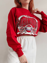 White and blue jacket with orange collar Adidas XL
