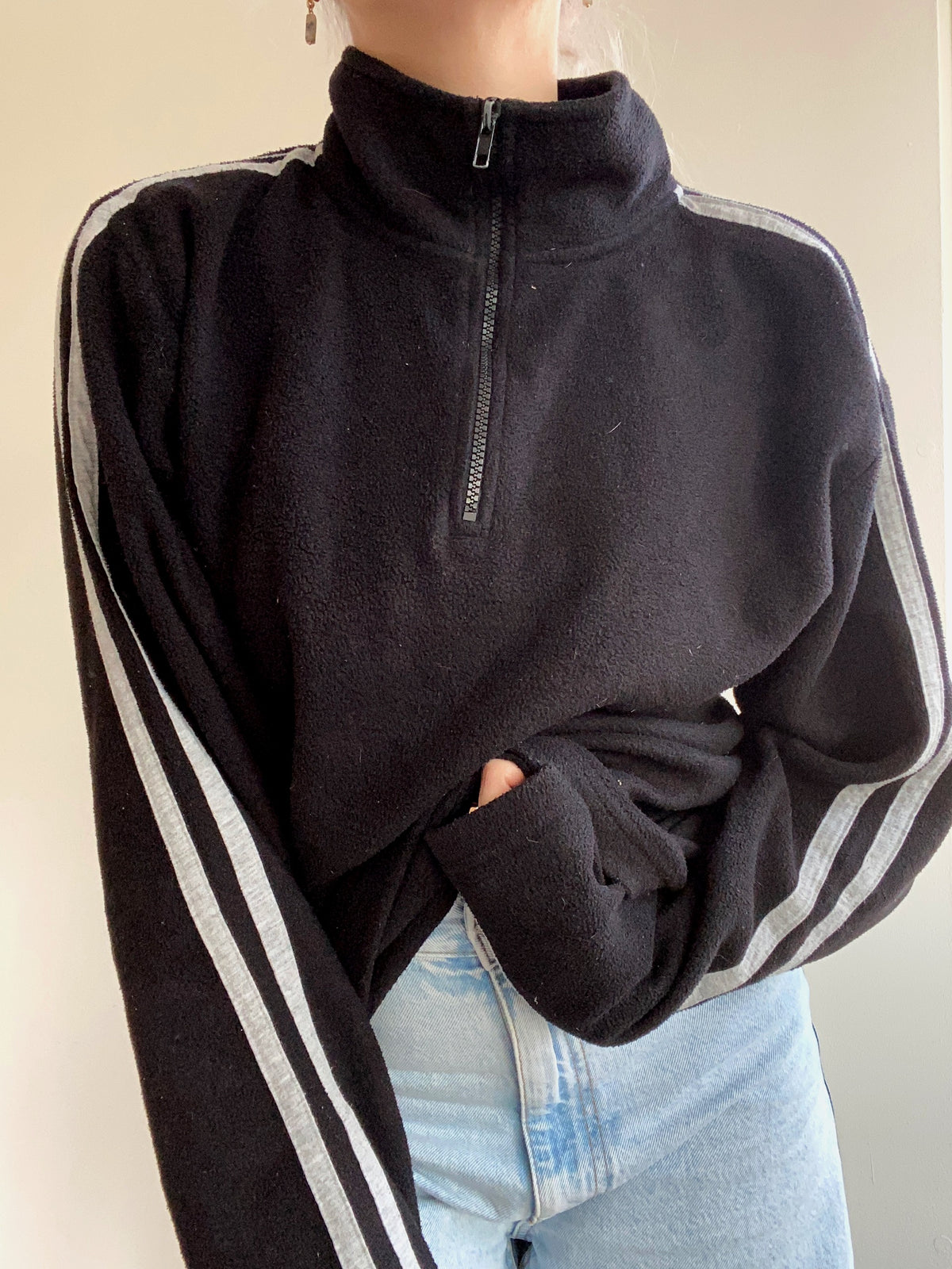 XL blue fleece sweater
