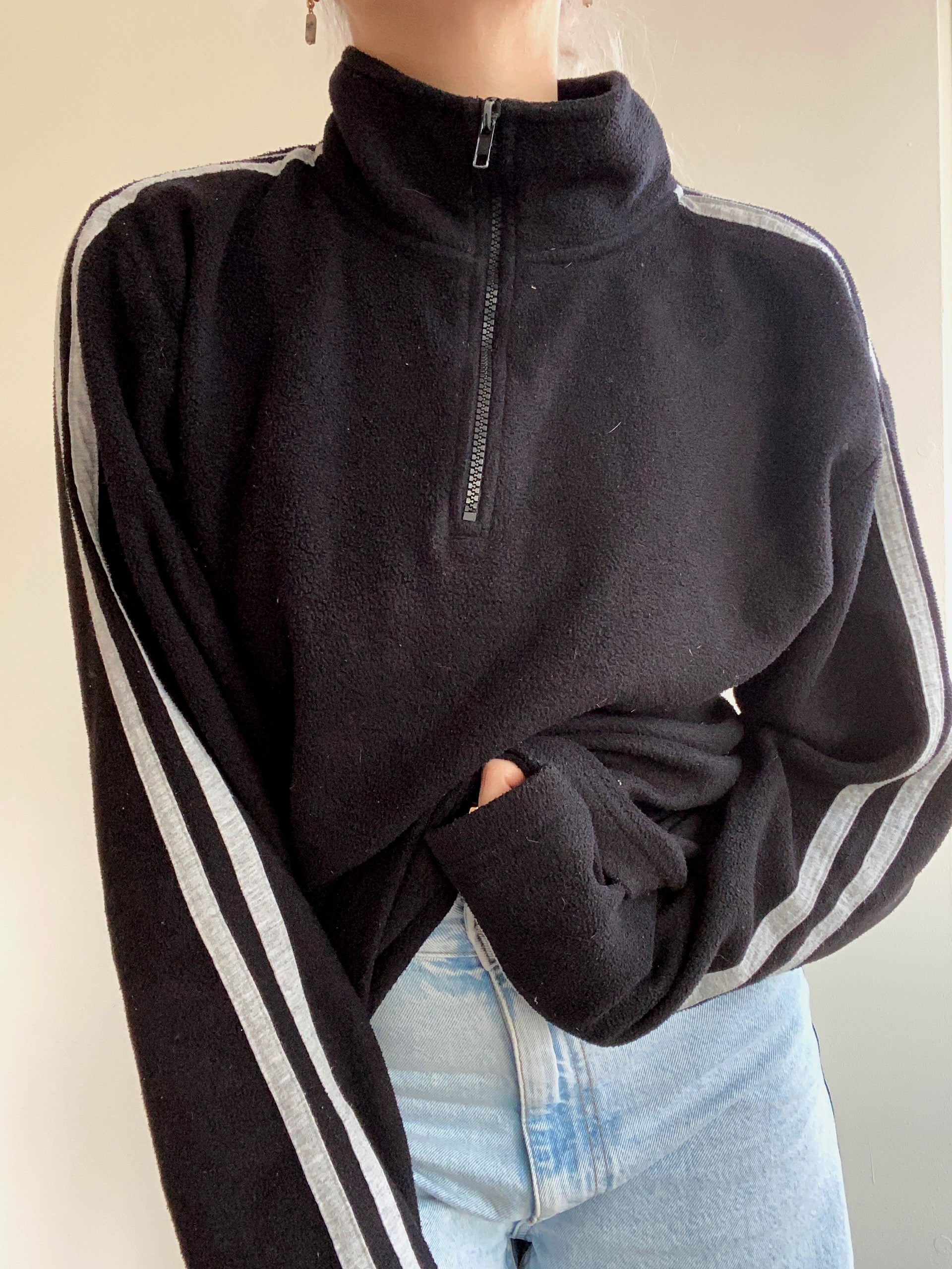 XL blue fleece sweater