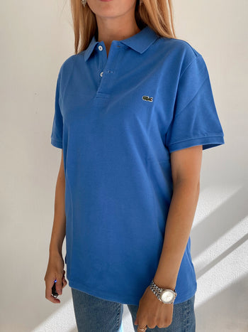 Polo à manches courtes bleu Lacoste XL