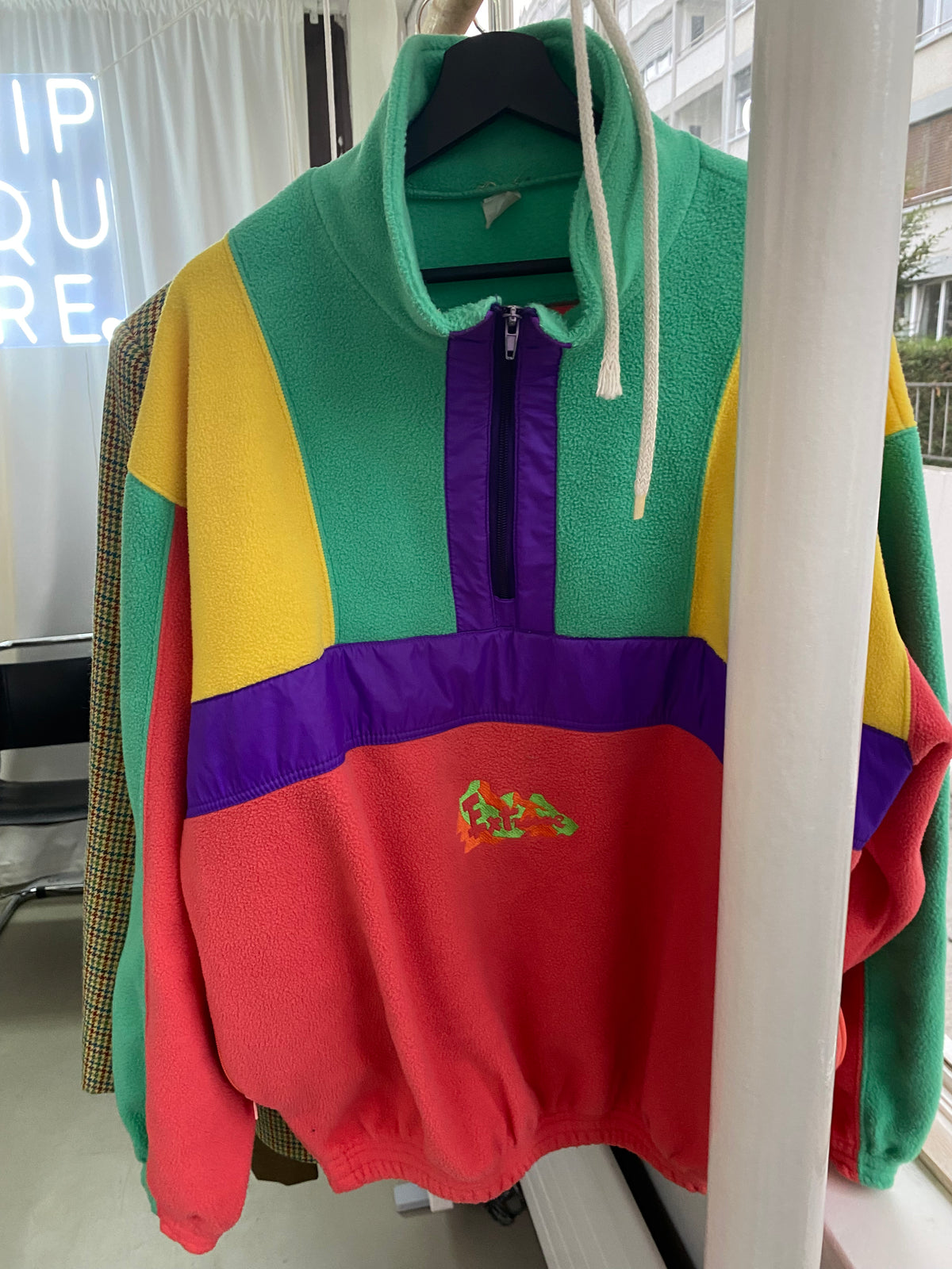 XL blue fleece sweater
