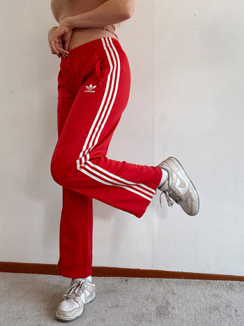 Pantalon de jogging vintage rouge Adidas M