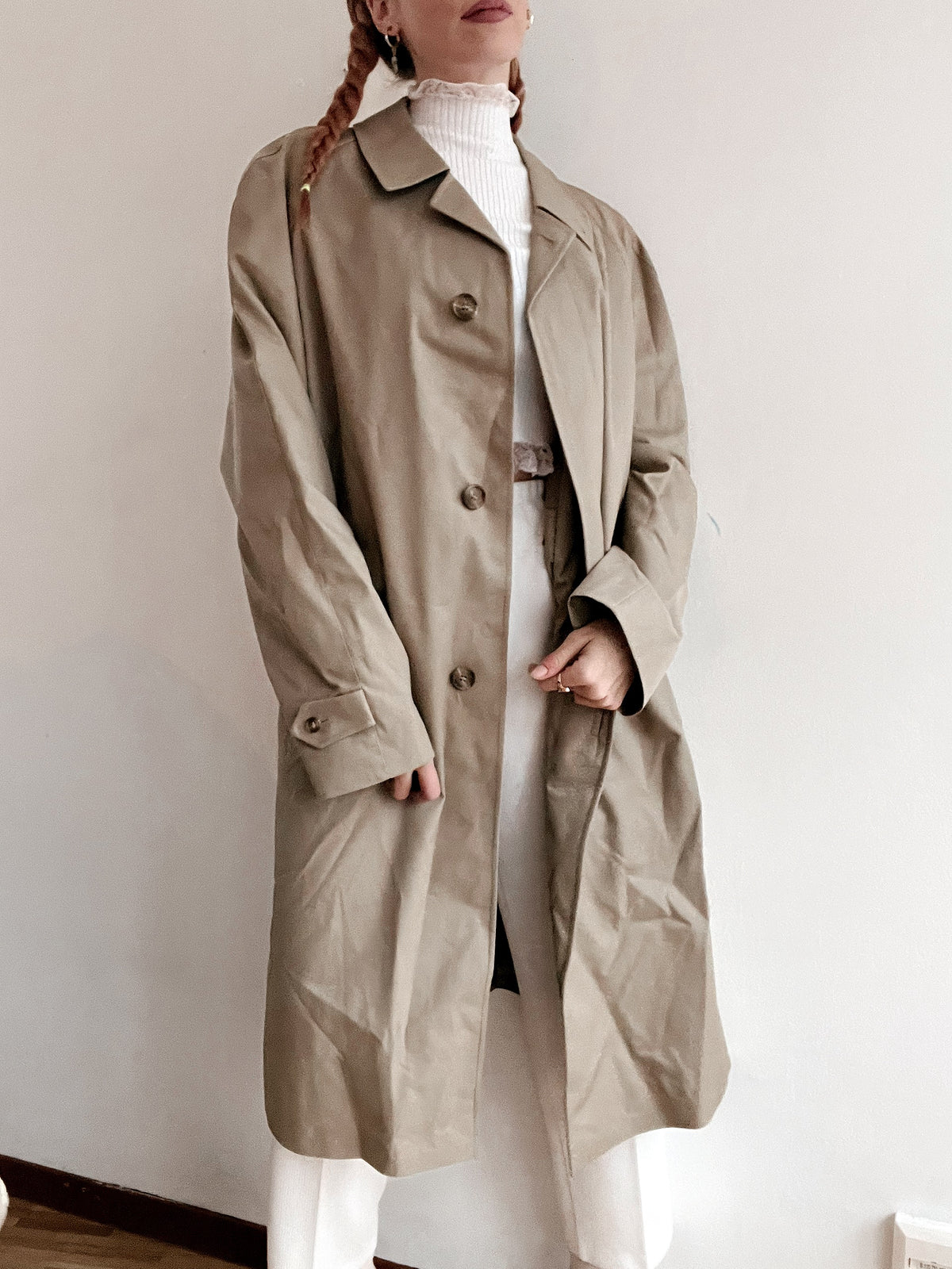 Trench coat vintage beige  L oversized