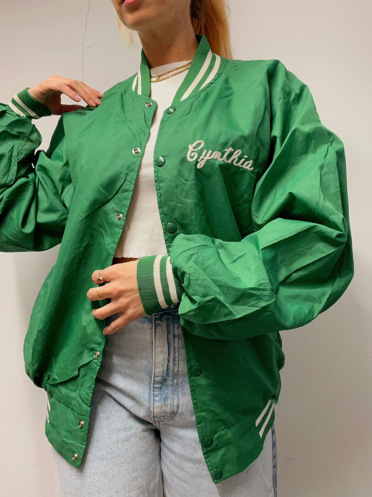 Veste bomber américaine verte L