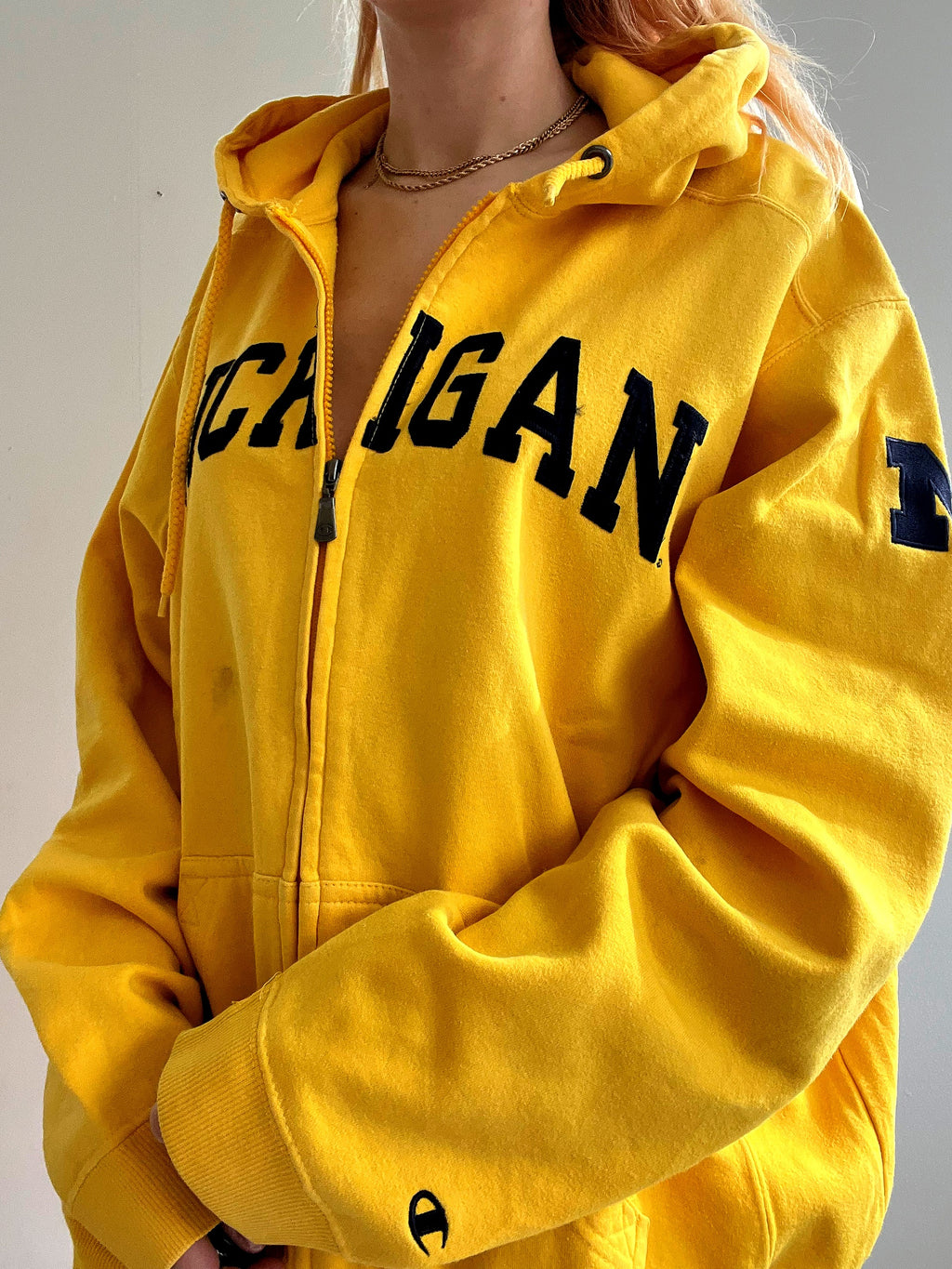 Jacket vintage américain Jaune Michigan XL