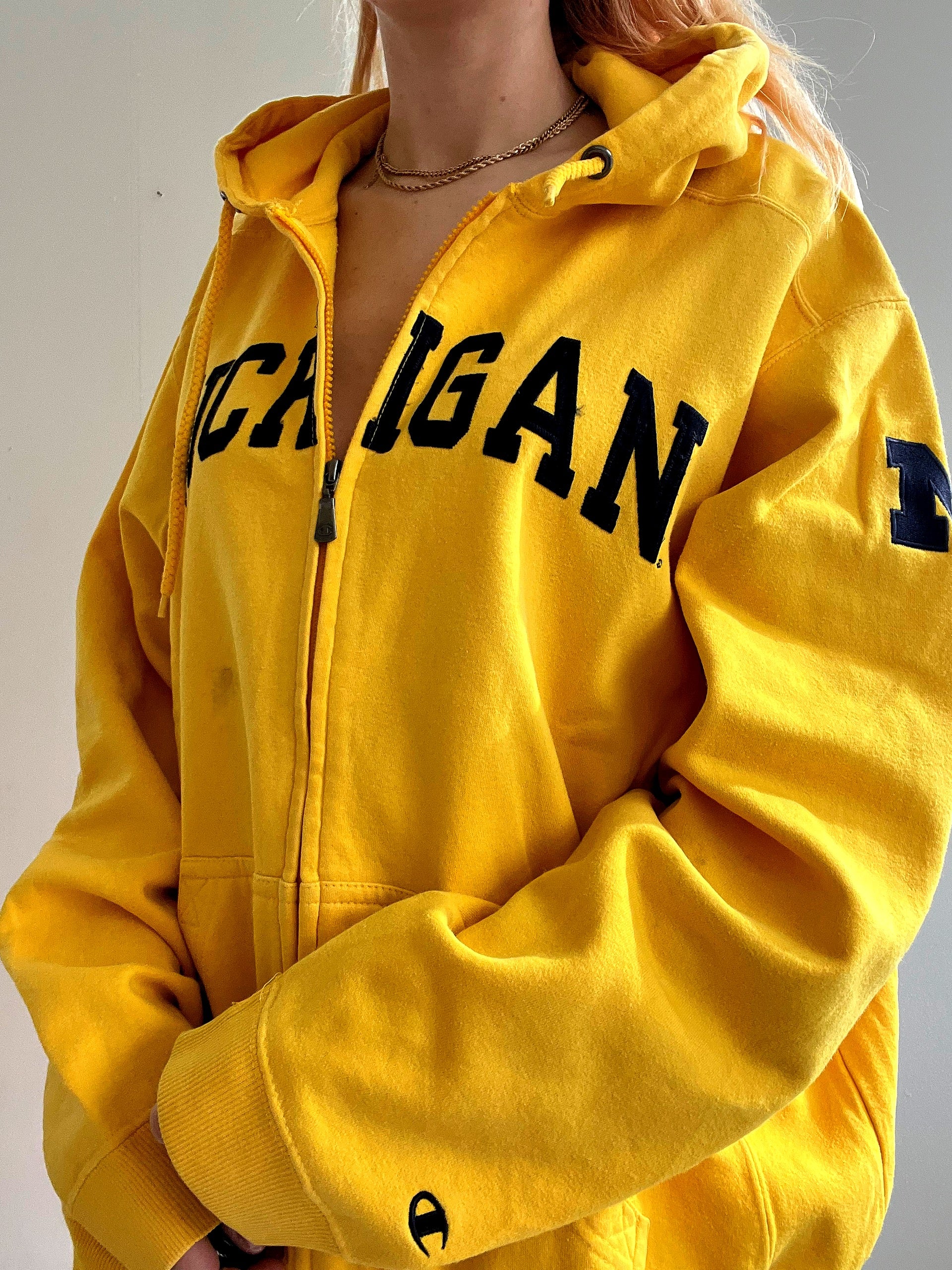 Jacket vintage américain Jaune Michigan XL