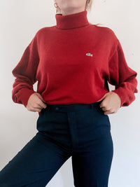 Green Lacoste L Long Sleeve Polo Shirt