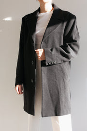 Manteau en laine noir L