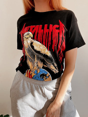 T-shirt vintage noir Metallica M