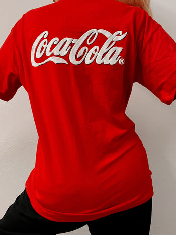 T-shirt vintage rouge Coca Cola L