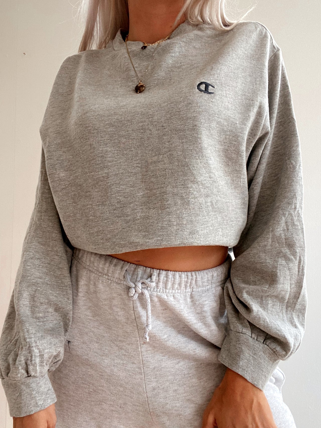 Pull vintage gris Champion M