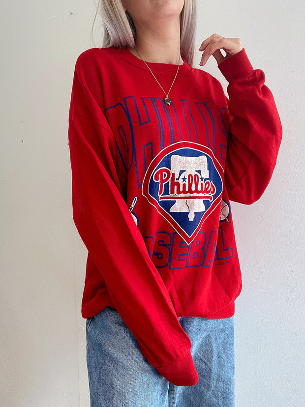 Pull vintage USA rouge XL