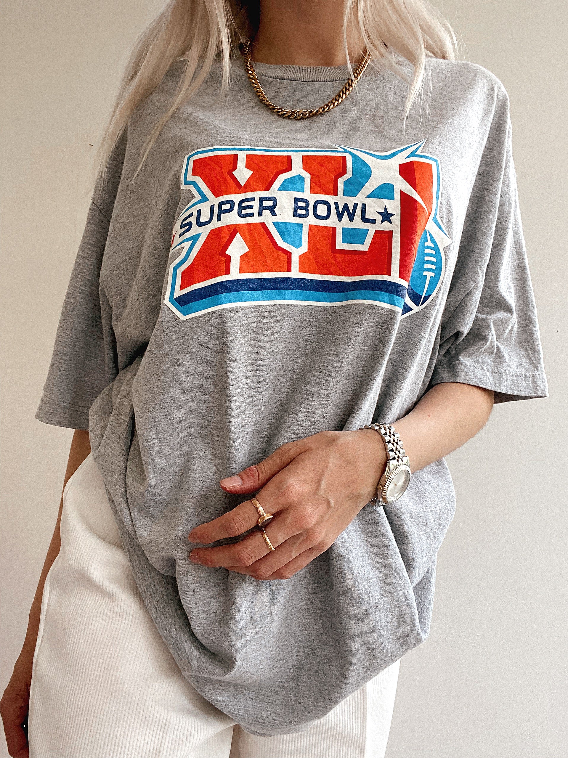 Gray USA"Team Hughes"XL T-Shirt