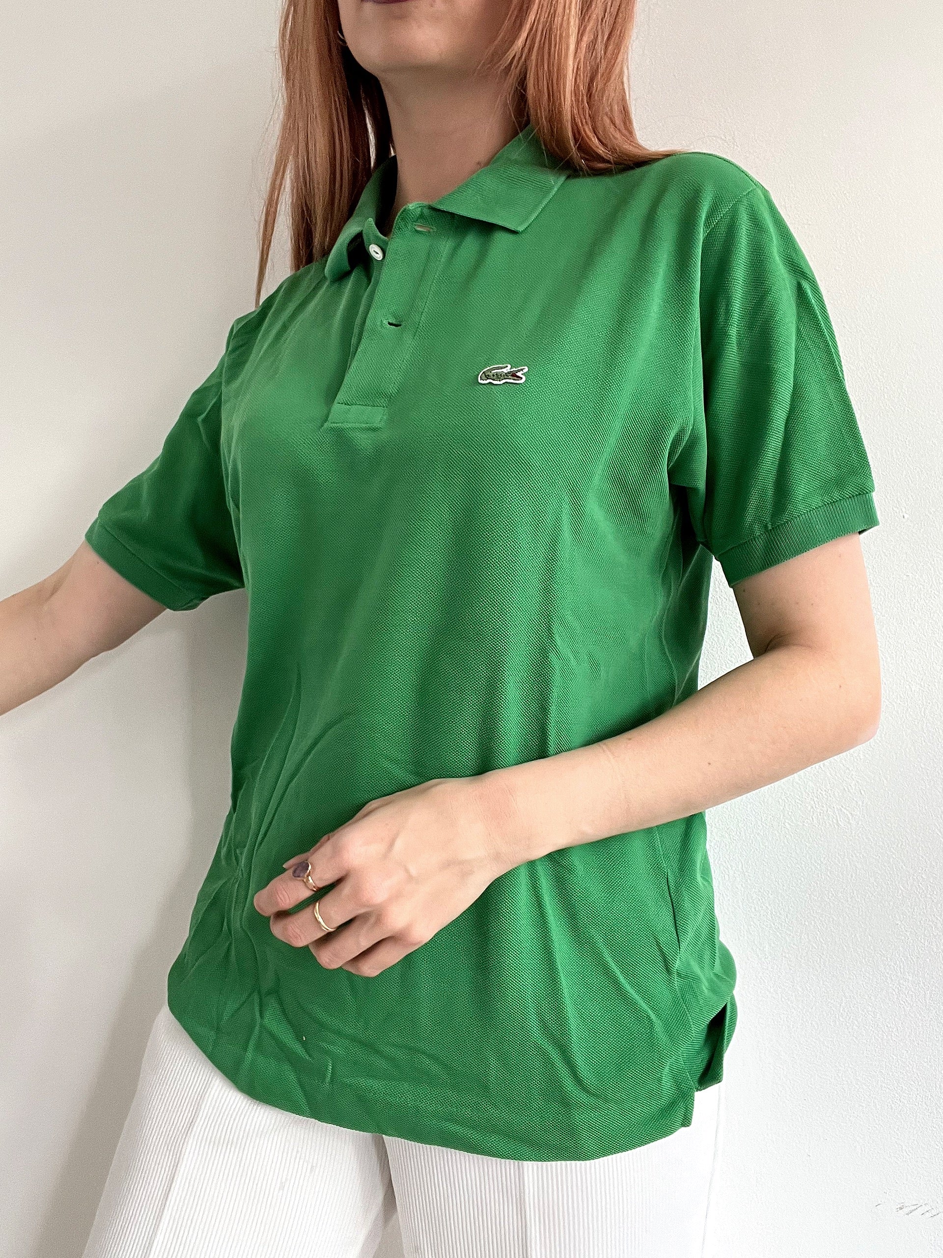 Lacoste S grünes Kurzarm-Poloshirt