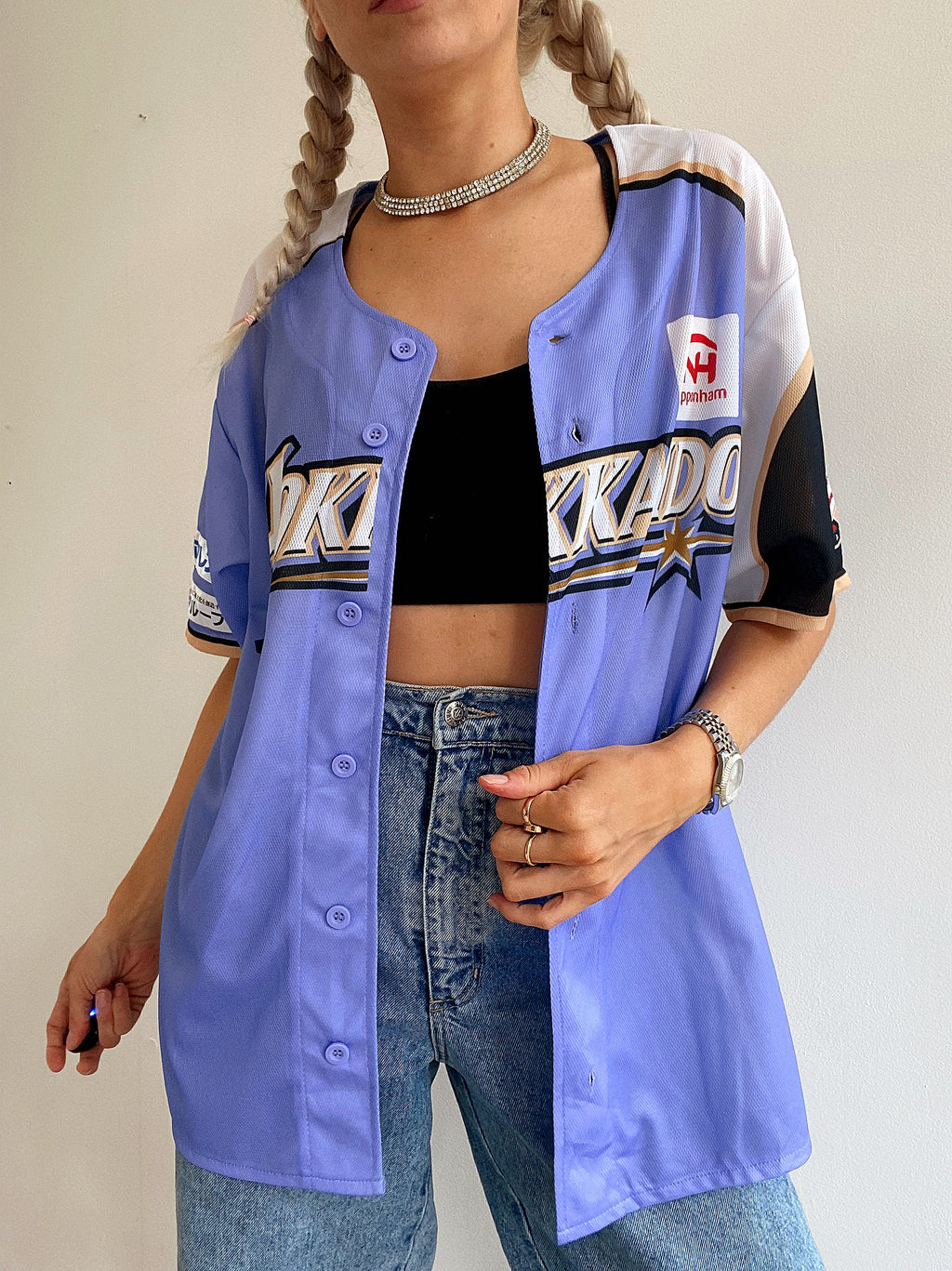 Lila Hokkaido-Baseballtrikot