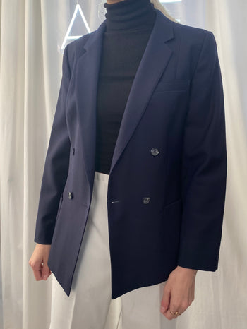 Veste Blazer vintage bleue marine S/M