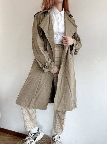 Trench coat vintage khaki  L oversized