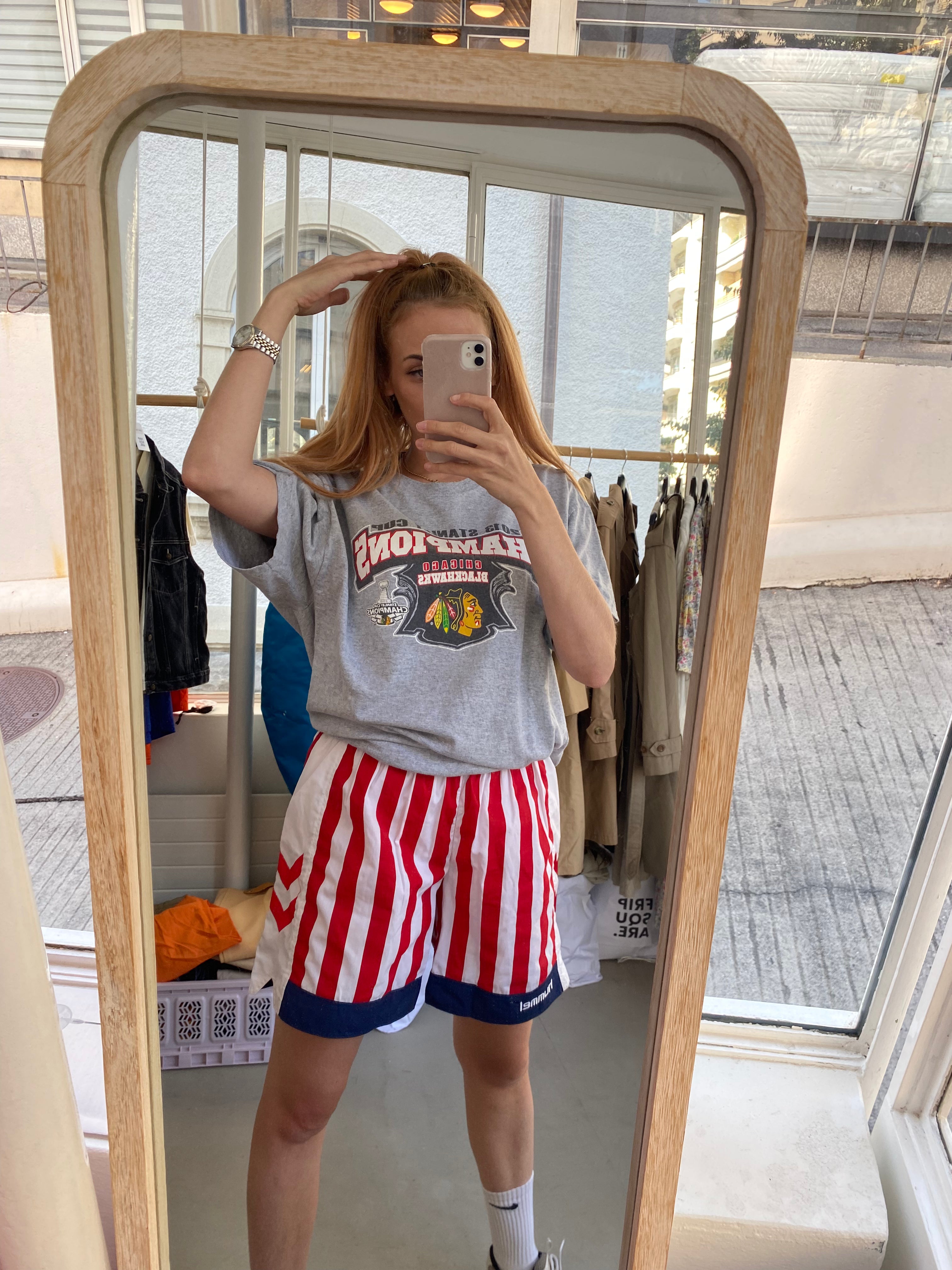 T-shirt vintage USA gris L