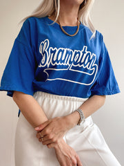T-shirt vintage USA Brampton bleu électrique  XL