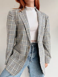 White and blue jacket with orange collar Adidas XL