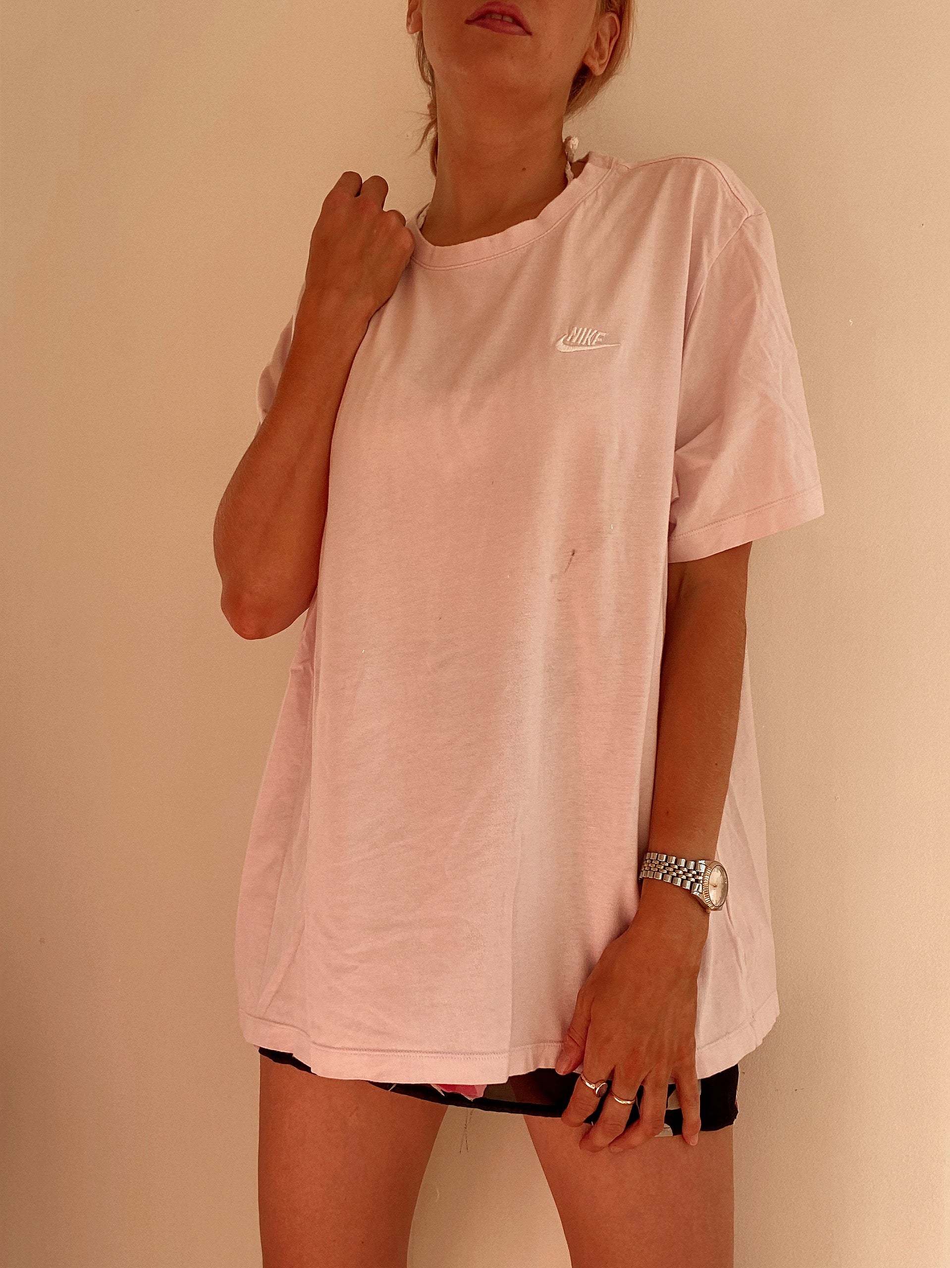 White"One two Nike"Nike L T-Shirt
