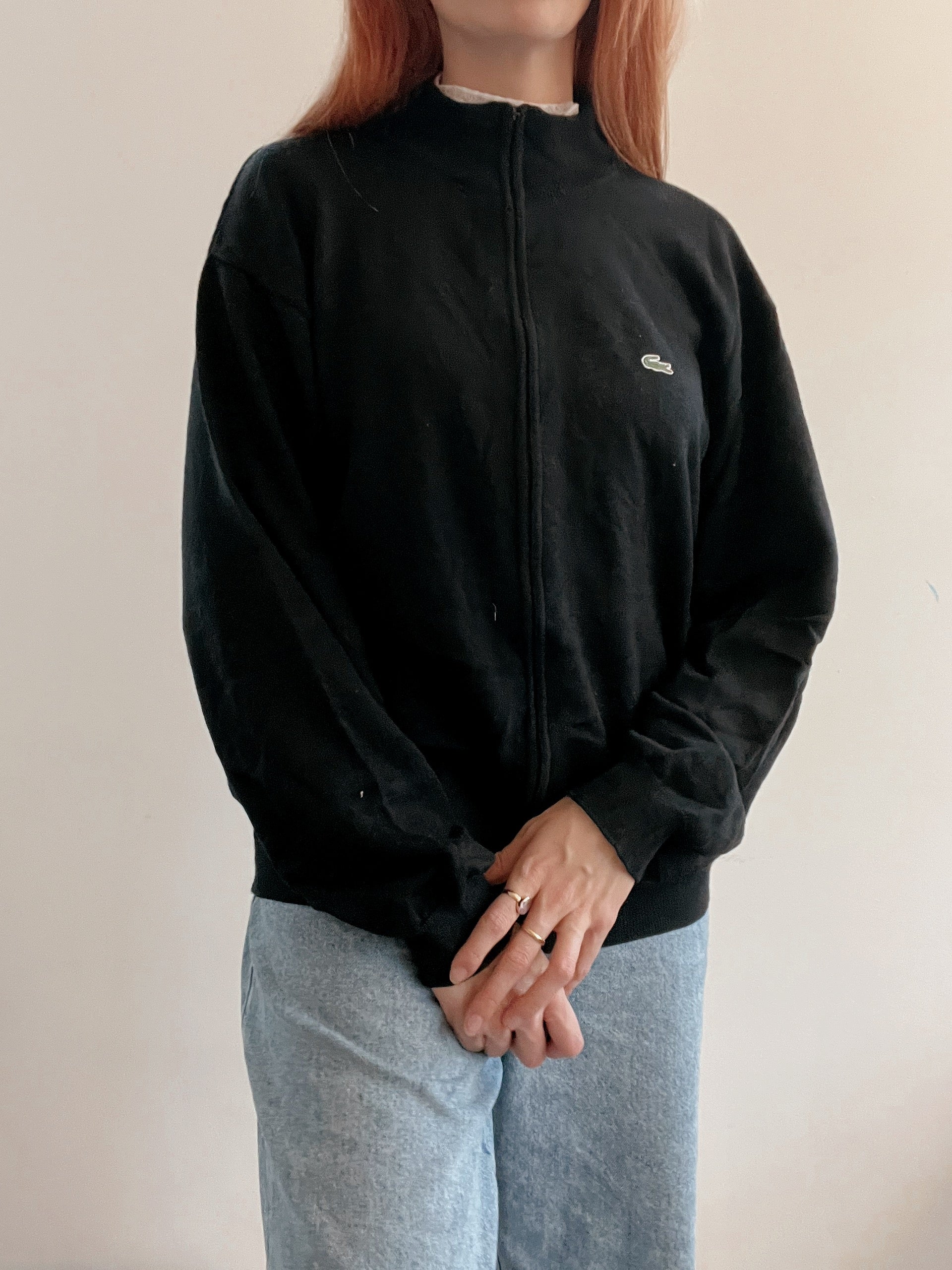 Jacket vintage Lacoste avec zip noir