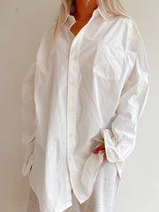 Chemise longue vintage  blanche  XL