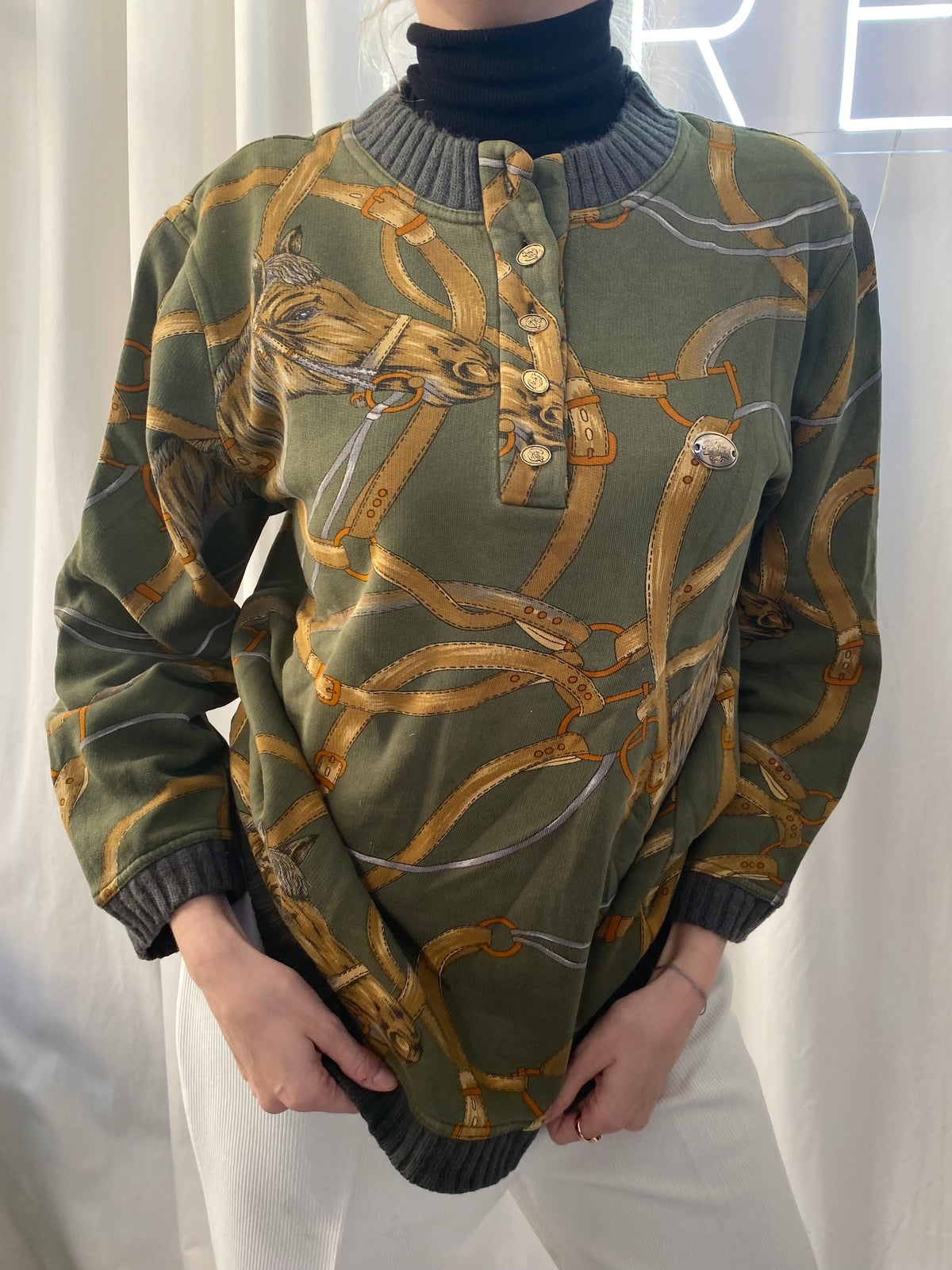 Vintage Khaki Cheval Pullover S