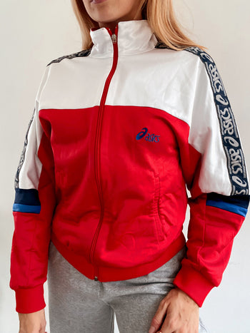 Veste de jogging vintage rouge ASICS M