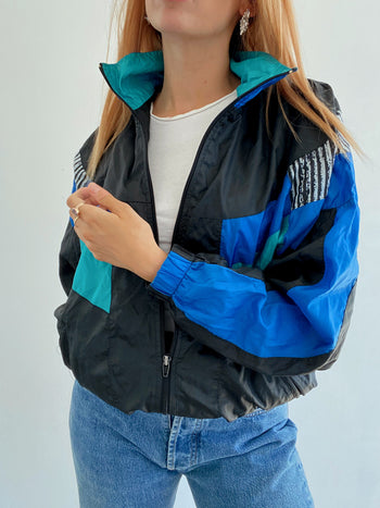 Veste de jogging vintage bleue  S