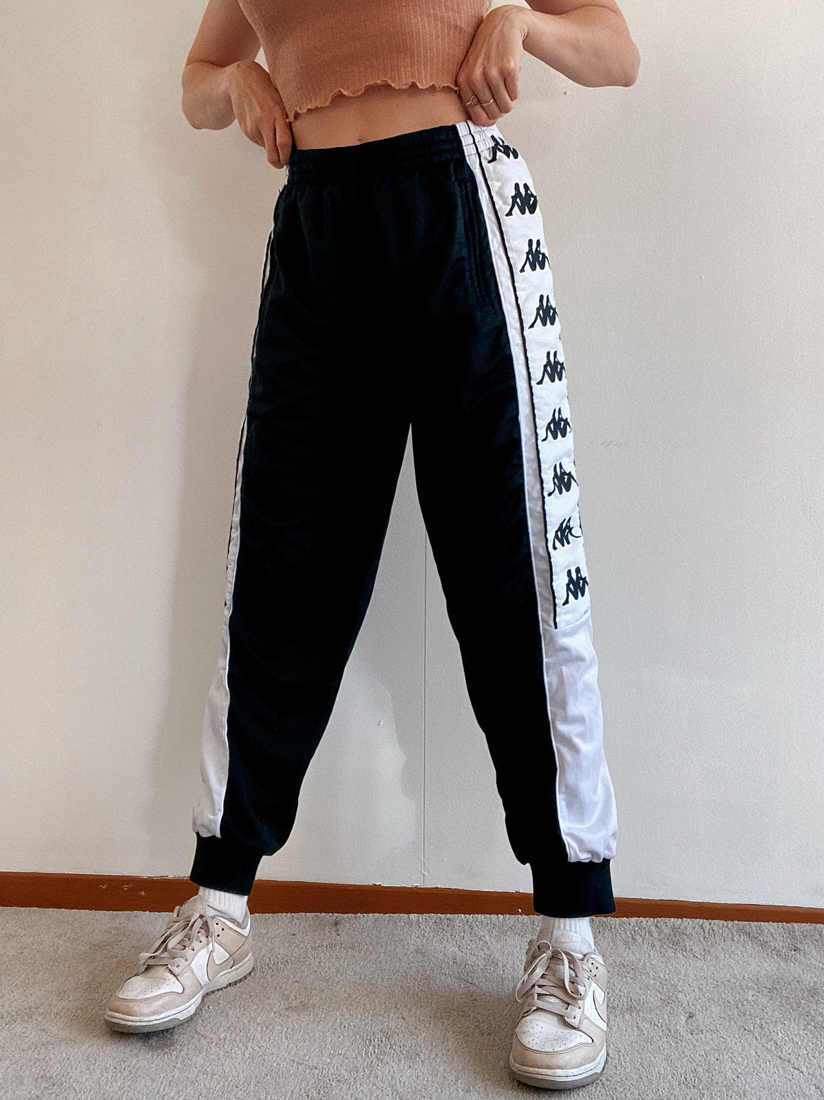 Pantalon de jogging vintage noir Kappa XL