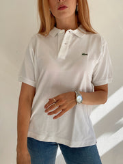 Lacoste S weißes Kurzarm-Poloshirt