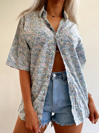 Chemise Vintage 80/90s pastel à fleurs