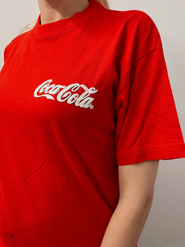 T-shirt vintage rouge Coca Cola L