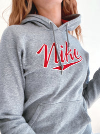 Nike S Vintage grau bestickter Pullover
