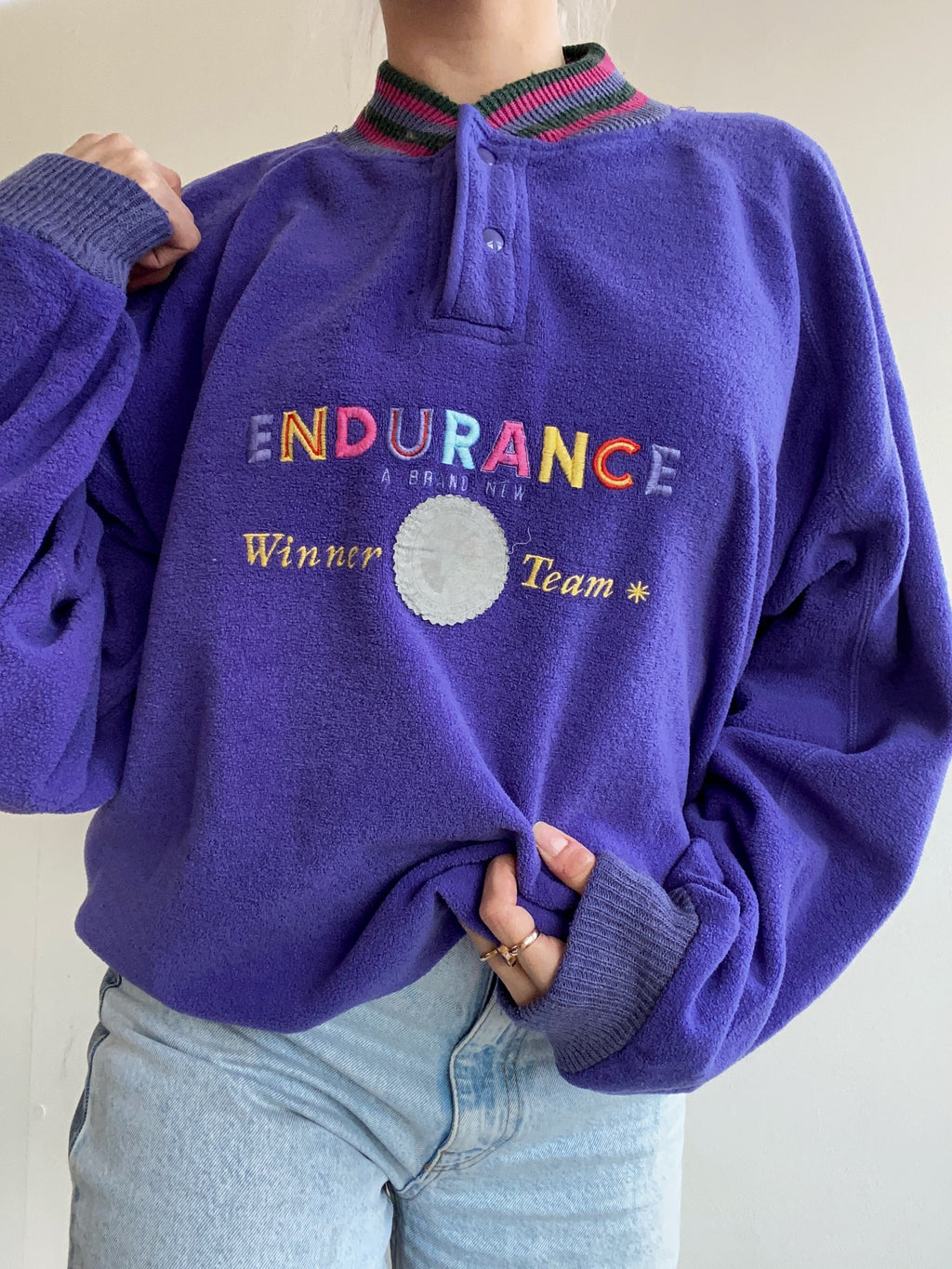 Vintage lila Endurance XXL-Fleece
